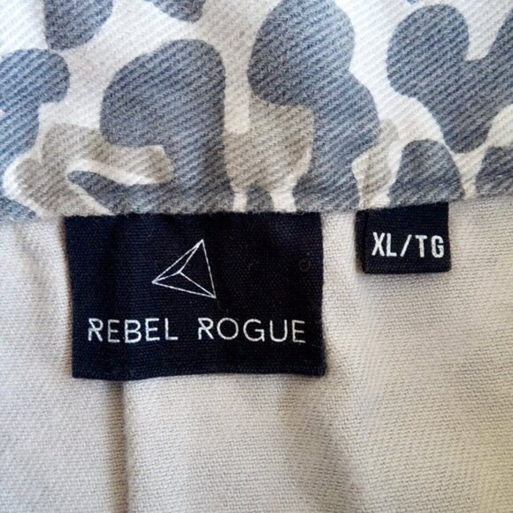 New Rebel Rogue Leopard London A-Line 100 Percent Cotton Button Up Mini Skirt XL - Picture 12 of 14